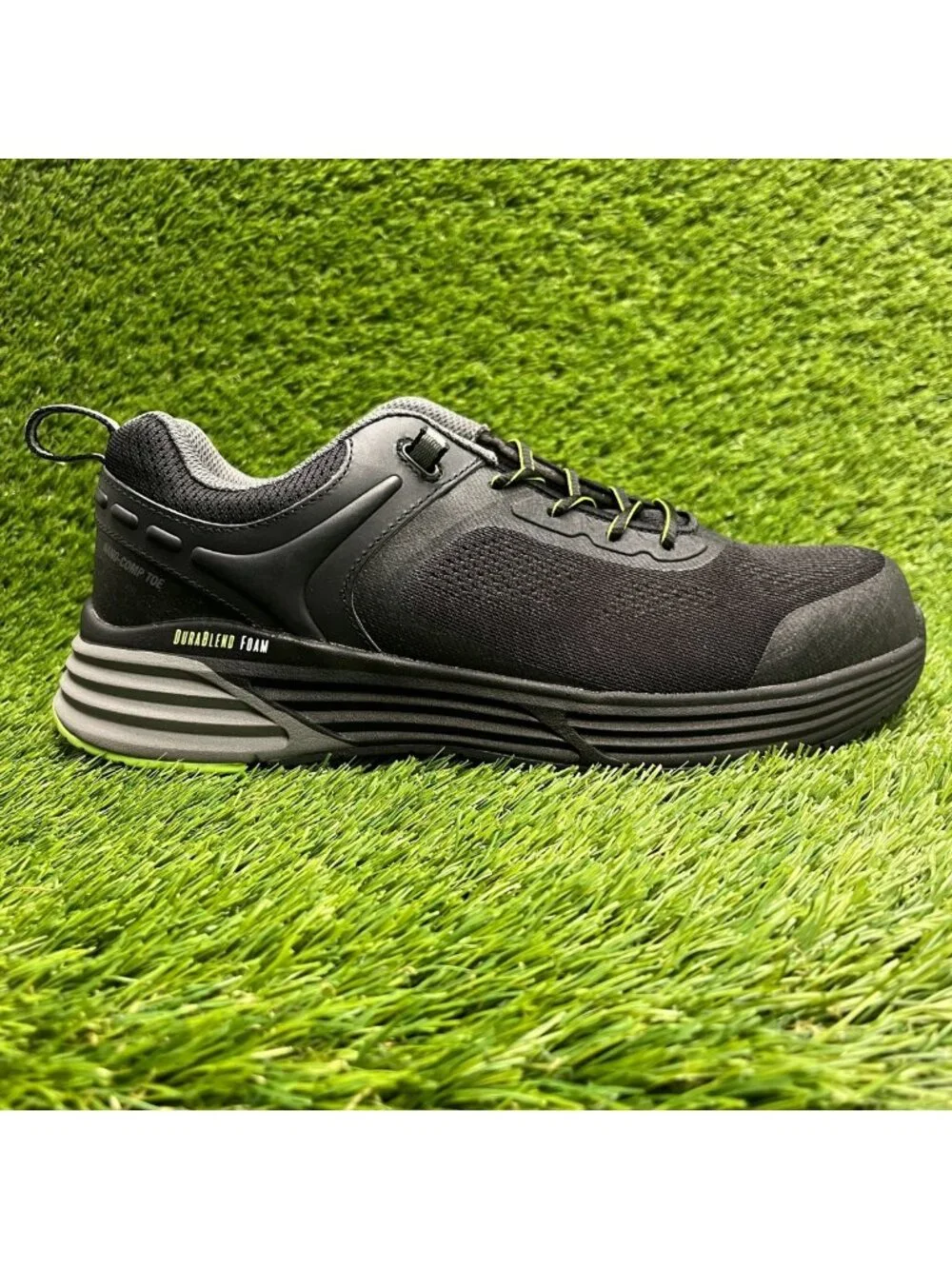 Georgia Boot DuraBlend Sport Mens Size 9E Black Composite Nano Toe Work Shoes